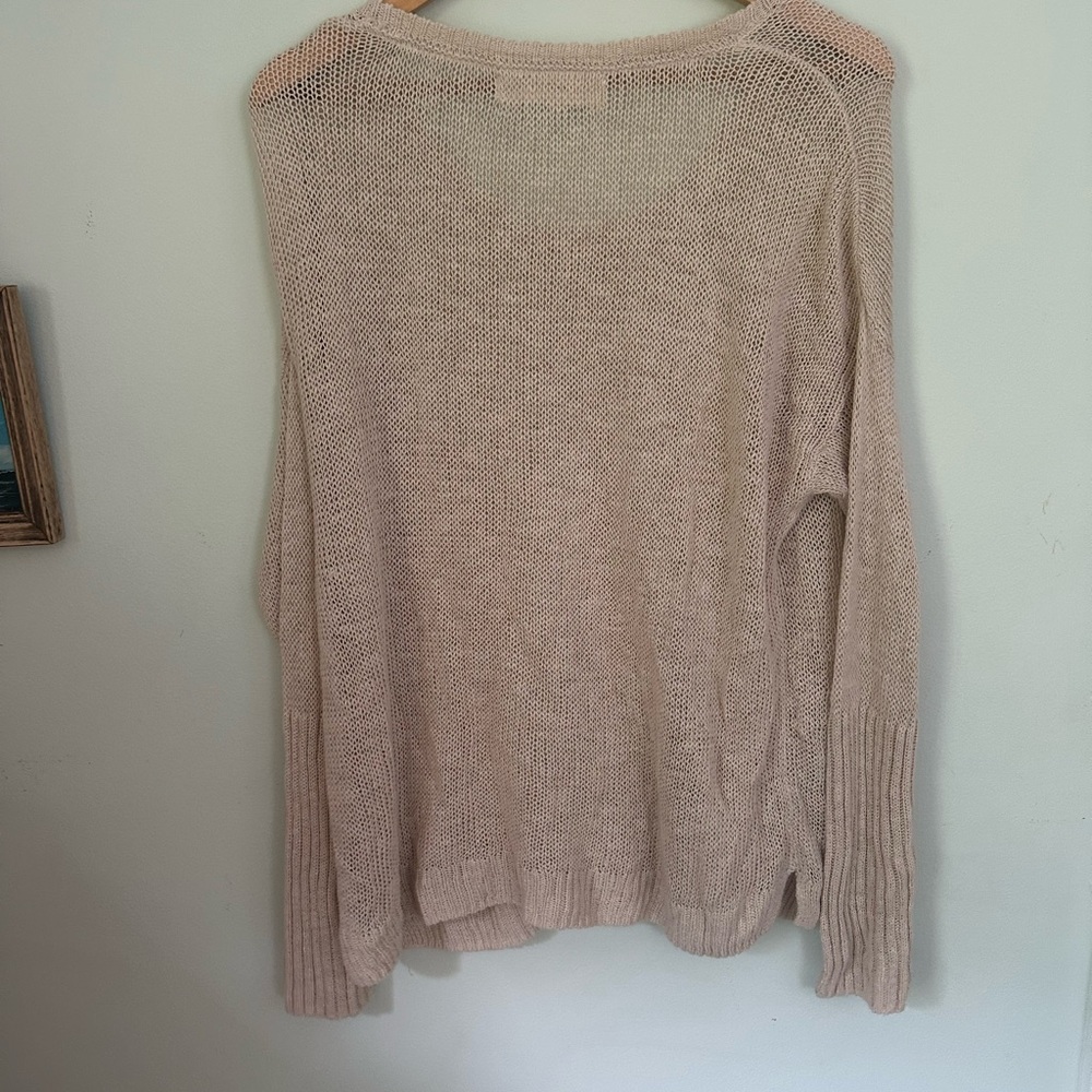 Anthropologie Linen patch pocket sweater - Picture 4 of 5